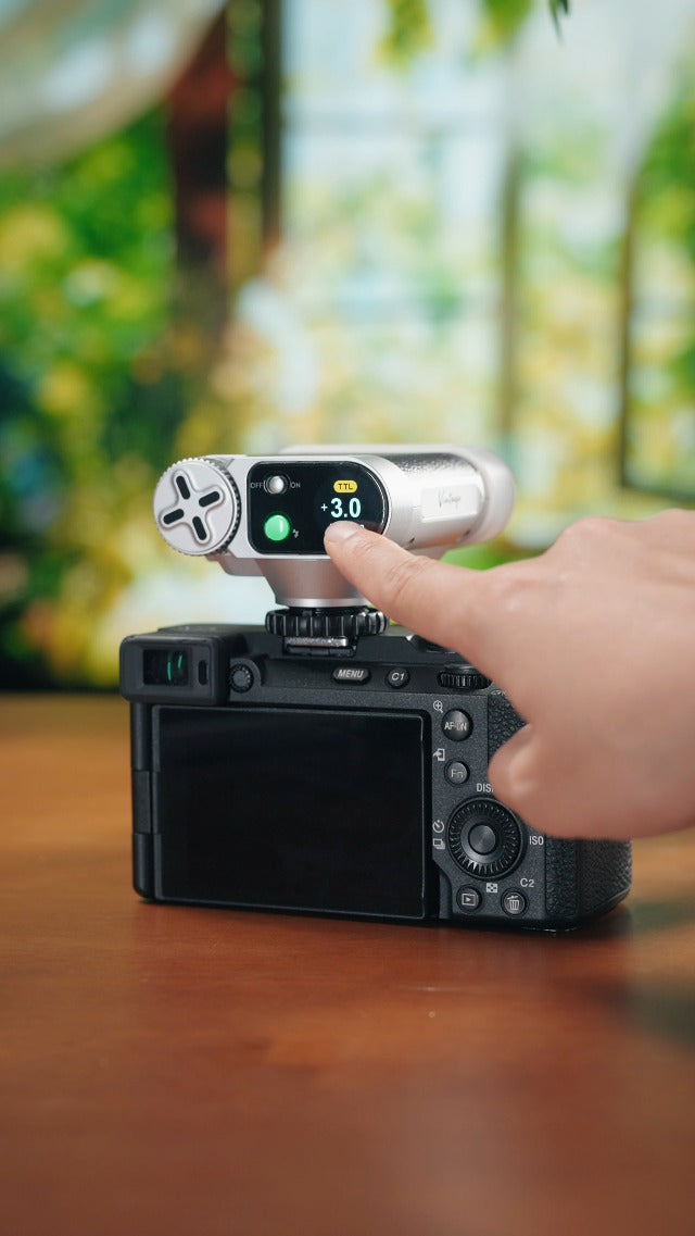 VILTROX TTL Flash for Sony, 1/8000s HSS Retro Flash GN12 Mini Camera Flash