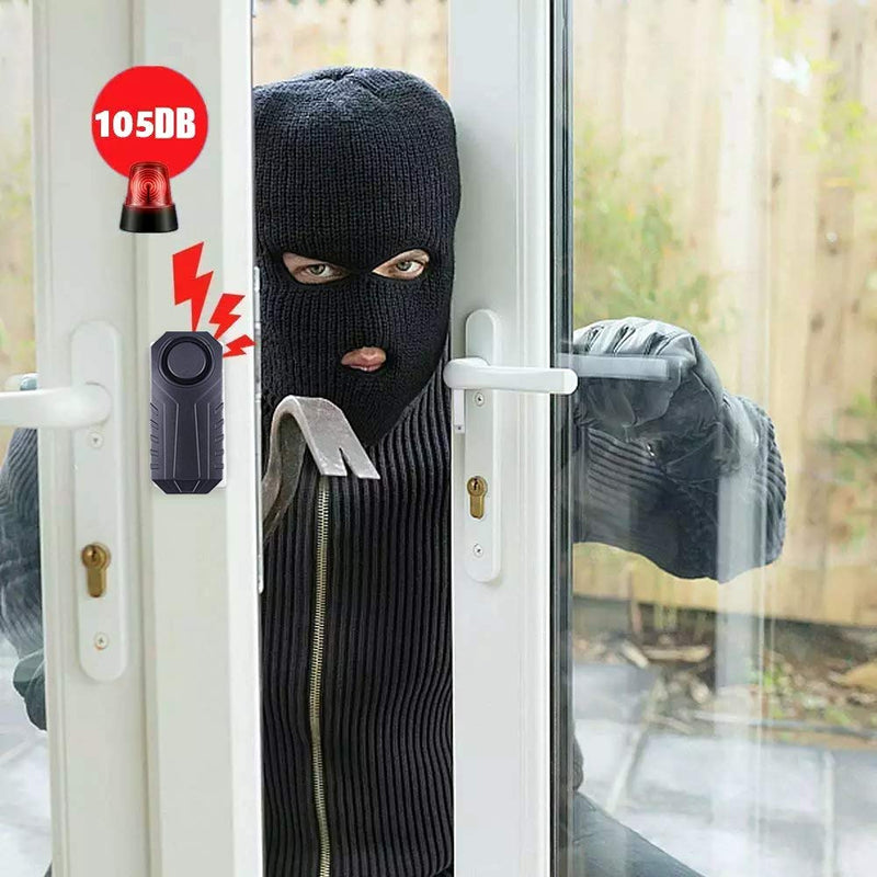 Upgraded Bike Alarm Waterproof with Remote, Vibration Motorcycle Bicycle/Door Burglar Alarm,eBike Anti Theft 113dB Loud, Adjustable Sensitivity, Scooter Accessories Vibration Sensors