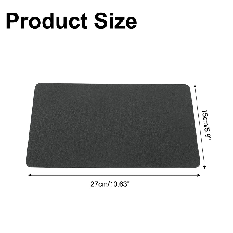 Black Car Dashboard Anti-Slip Mat, 27 x 15 cm Universal PVC Non-Slip Pad for Car Dash Accessories (Medium Size/Non-Adhesive/Car Texture) Style 2