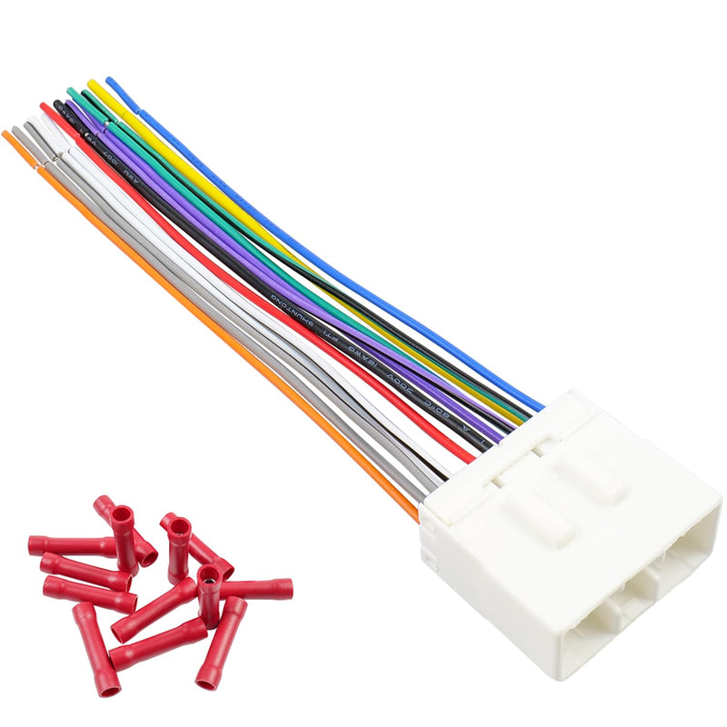 [AUSTRALIA] - Radio Wiring Harness Adapter for Subaru, 14Pin Car Stereo Wire Connector Compatible with Subaru Impreza Outback Legacy Forester WRX 
