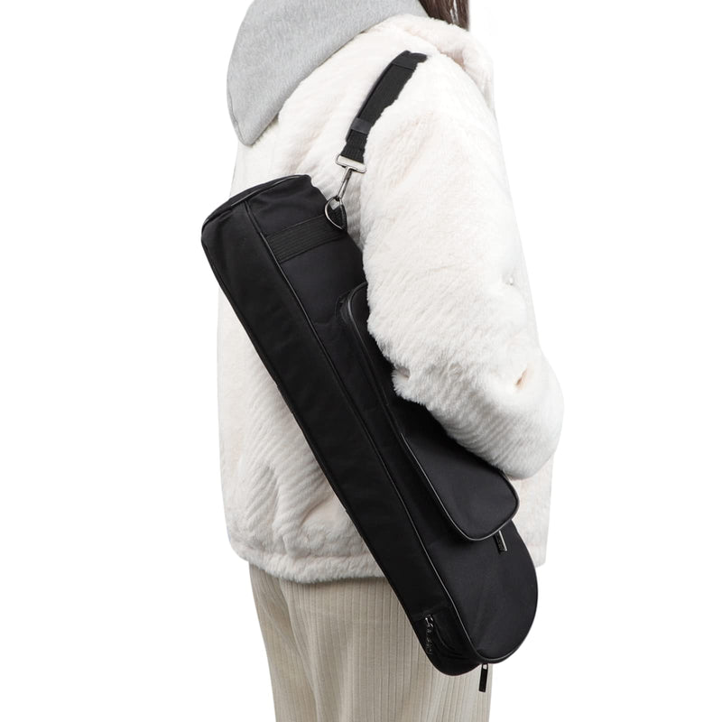 Trumpet Carrying Bag Thick Padded Durable Waterproof Trumpet Gig Bag Portable Shoulder Instrument Case black