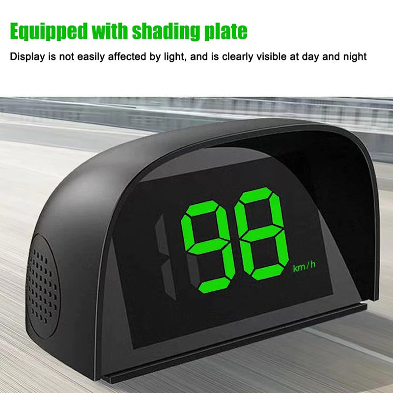 GoolRC Digital GPS Speedometer for Car, Kilometers/Miles Car Global Position System Speedometer Digital Display Speed Car HeadUp Display, Green miles