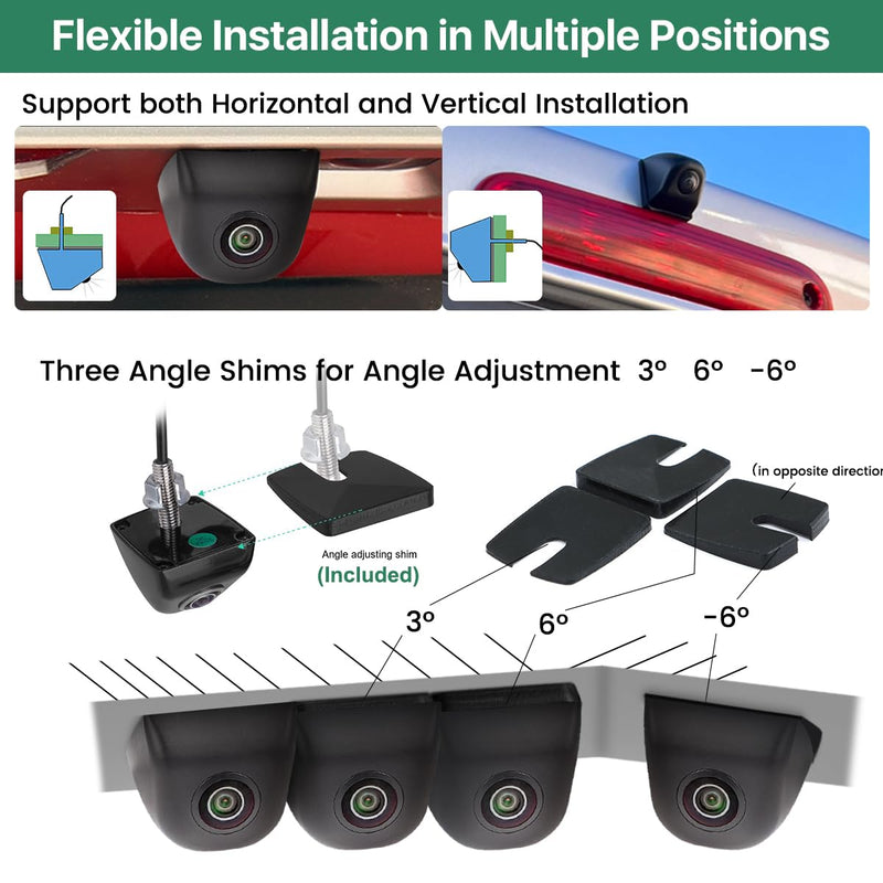 GreenYi WiFi Car Wireless Backup Camera, GreenYi 5G 720P HD Car Rear View Reverse Camera for iPhone iPad Android Smart Phone Tablet with 170 Degrees Wide Viewing Angle