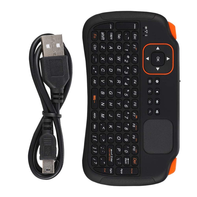 Yoidesu Mini Wireless Keyboard with Touchpad Mouse,2.4GHz Mini Wireless Keyboard Controller with 83-Key,Rechargeable Mini Keyboard