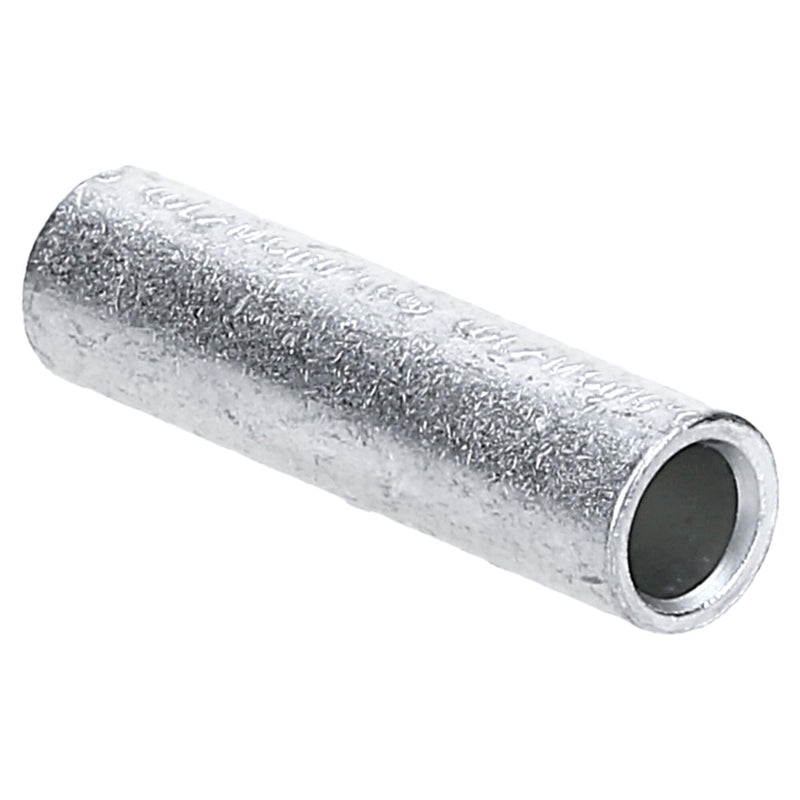 Kalitec L2-M Butt Connectors 10 mm² I Inner Diameter 4.6 mm I Length 25 mm I Crimp Connector with Centre Stop for Conductor Position and Chamfered End I Copper Annealed Tin-Plated Pack of 10