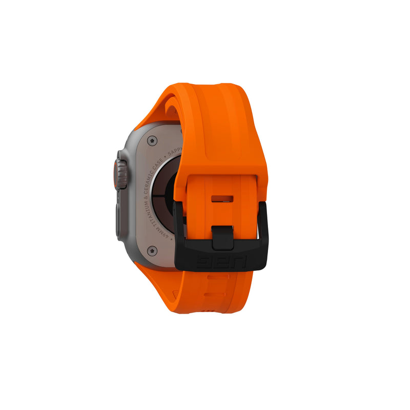 URBAN ARMOR GEAR UAG Compatible with Apple Watch Band 49/46/45/44mm & 42/41/40mm iWatch Series Ultra 3/Ultra 2/Ultra/4-11/SE3/SE2/SE Scout Watch Strap Orange Casual Solid