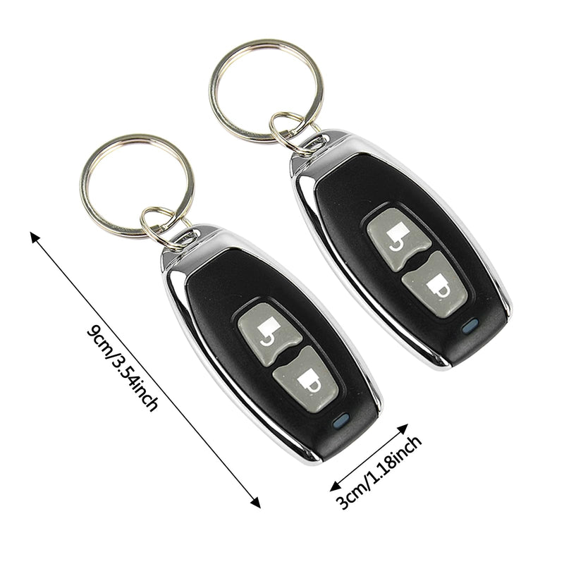 12V Car Alarm System, Anti-Theft Horn Siren with 7-Levels Sensitivity Universal Security Protection System Vehicle Alarm System with Sound