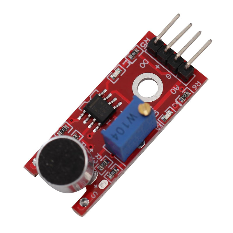 Heevhas KY-037 4 Pin Voice Recognition Sensor Module Sound Recognition Module Microphone Transmitter for Intelligent Robot Car Kits with Cable (Pack of 3)