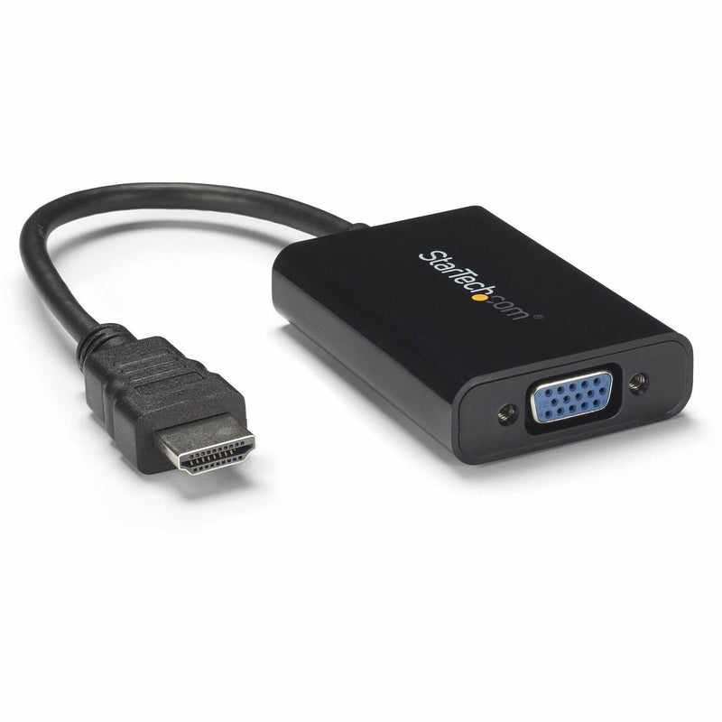 [AUSTRALIA] - StarTech.com HDMI to VGA Adapter – 1920x1080 – HDMI Converter with Audio Output – VGA to HDMI Monitor Adapter (HD2VGAA2),Black HDMI to VGA - Compact with audio Cable 