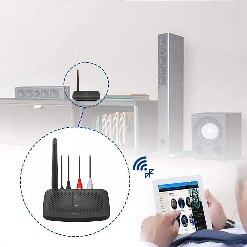 [AUSTRALIA] - Besign BE-RCA Pro Long Range Bluetooth Adapter for Bluetooth Music Streaming, Black 