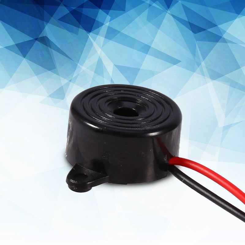 Electronic Buzzer, 3-24 V Piezo Electronic Sound Warning Buzzer Alarm 85-95 dB Continuous Sound Cable Length 100 mm