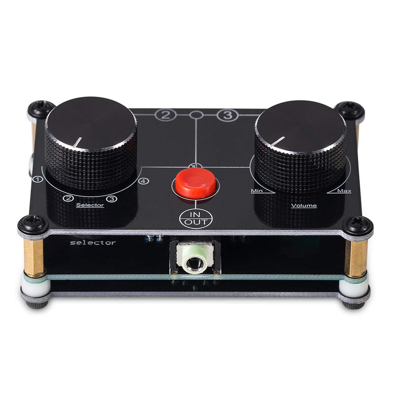 [AUSTRALIA] - Little Bear MC104 Mini Audio Switcher, 4-Way 3.5mm AUX Stereo Passive Selector, Switch Box Splitter for PC/Player/Headphone/Amplifier/Speaker 
