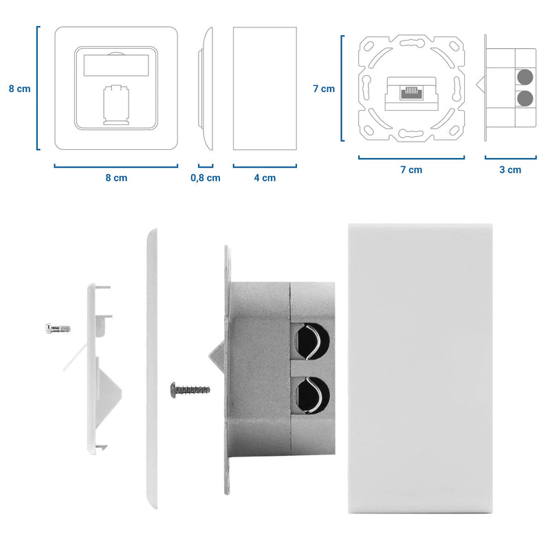 Deleycon Network Socket 2 Stück