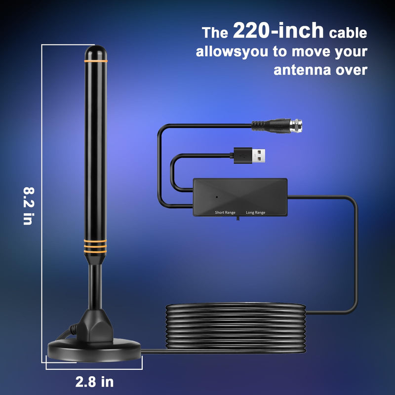 TV Antenna-TV Antenna Indoor,TV Antenna for Smart TV Indoor,TV Antenna for Local Channels,Digital Antenna for Smart tv Indoor,Long Range HD TV Antenna,Support All TV