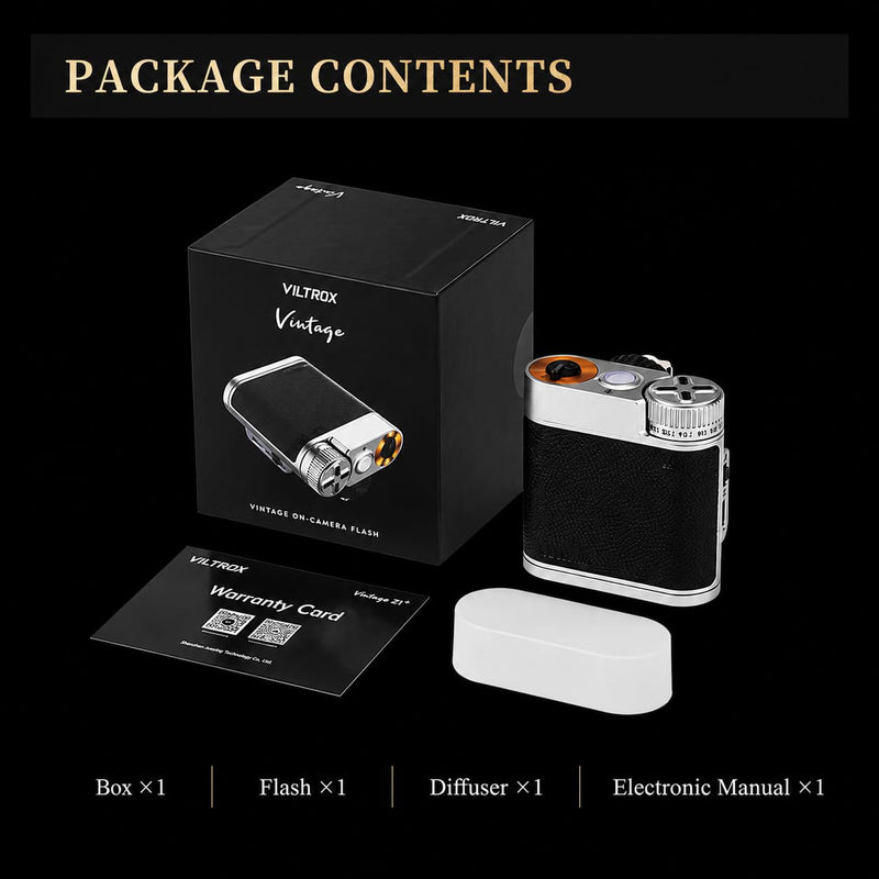 Viltrox Vintage Z1 Flash, Compact Camera Flash Unit for Photography (US-Z1) US-Z1