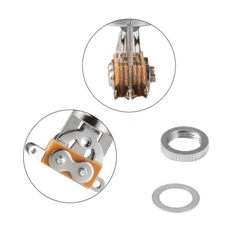 3 Way Short Straight Guitar Toggle Switch Pickup Selector with Tip Knob Caps Compatible with Gibson Toggle Les Paul Electric Guitars(Chrome Tip) Chrome Tip