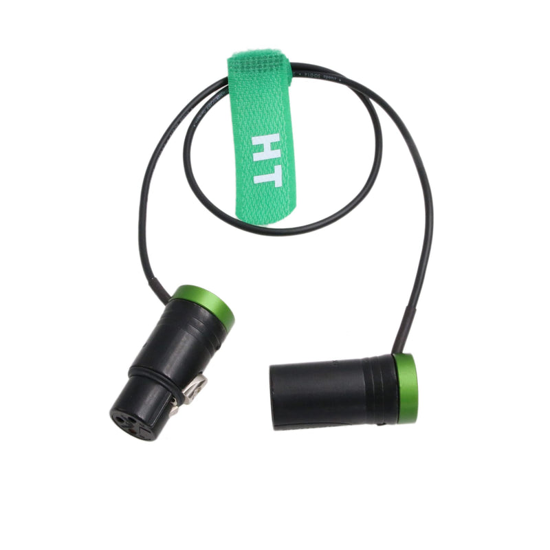 HangTon Audio Cable Low-Profile XLR 3 Pin Male to Female for Mic Camera Sound Devices 888 633 Zaxcom Zoom Audio Recorder Green 20"
