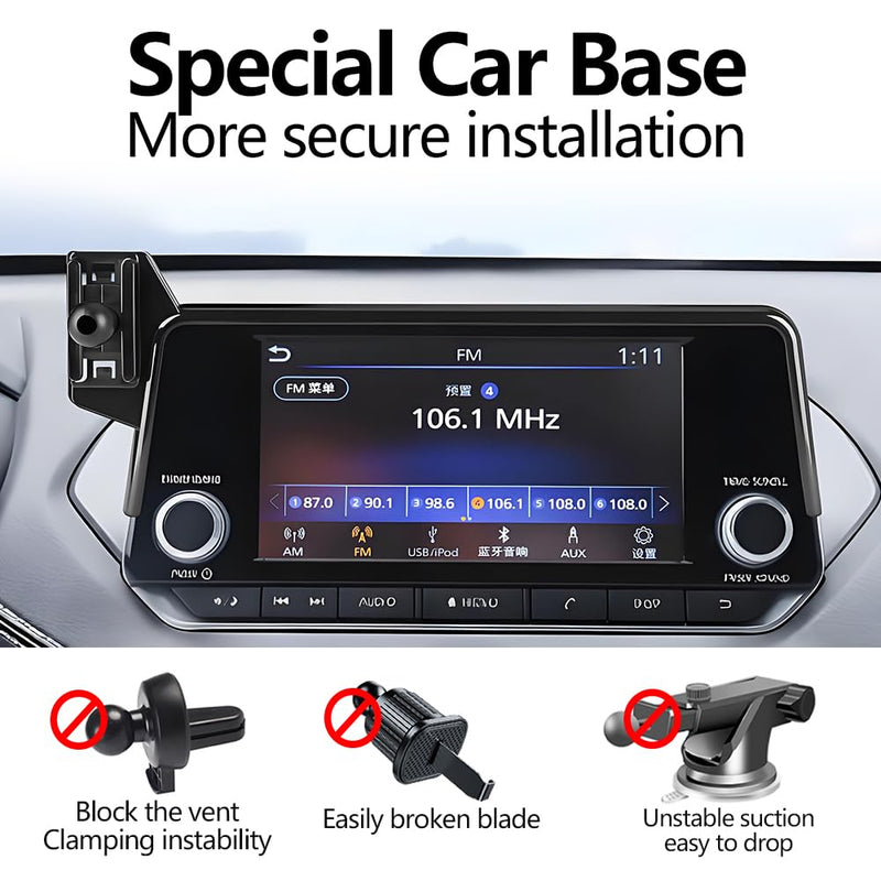 Car Magnetic Phone Mount for Nissan Sentra S 2021-2025 and Nissan Altima S 2021-2024 【 7-inch Touch Screen 】 Auto Accessories Best Cellphone Holder Cell Phones Navigation Charging Magnet Stand [7-inch Screen] for Sentra S 21-25，Altima S 21-24
