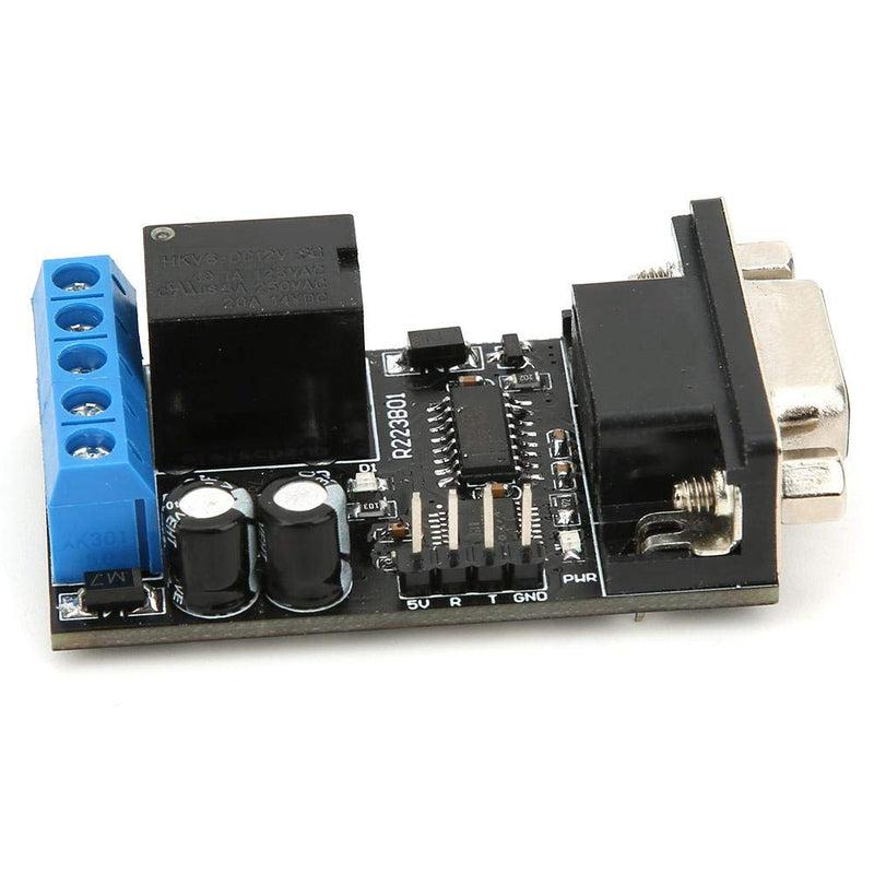 DC 12V 1 Channel RS232 Delay Relay Module, RS232 Delay Relay Module 1 Channel Serial Port UART Multifunctional DC12V R223B01