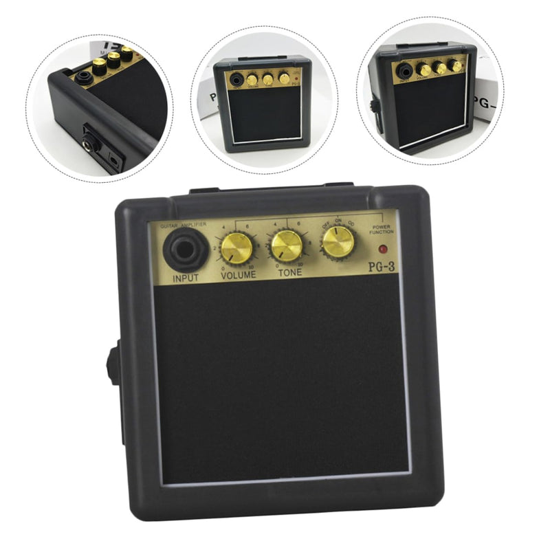 Happyyami Mini Guitar Amplifier Portable Compact Guitar Speaker Mini Loudspeaker for Acoustic and Electric Guitar
