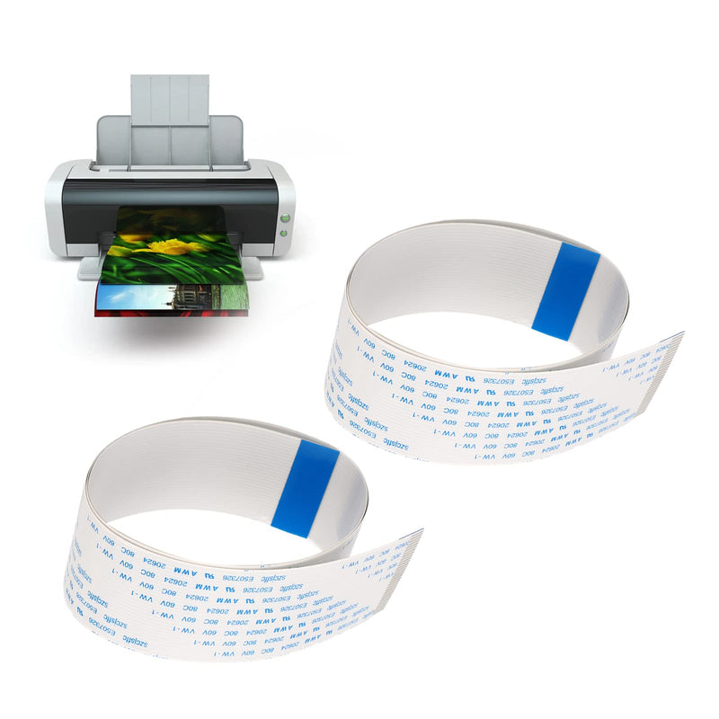 2pcs Flexible Flat Cable FFC Flexible Ribbon Cable for XP600 TX800 Printer Accessory(24in) 24in