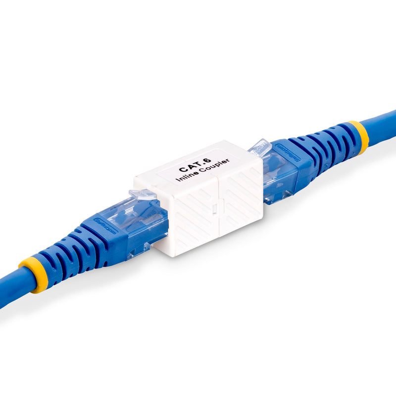StarTech Cat6 Keystone Coupler 5-Pack, RJ45 F/F Inline, T568B | Unshielded, Joins two Cat6 cables, Straight-through T568B pinouts, 2.5G/5G/10G networks, Cat5/5e compatible, T568B Connector