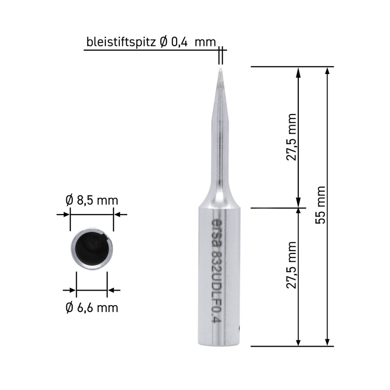 Ersa Ersadur Long-Life Soldering Tip 0,4 mm pencil tip