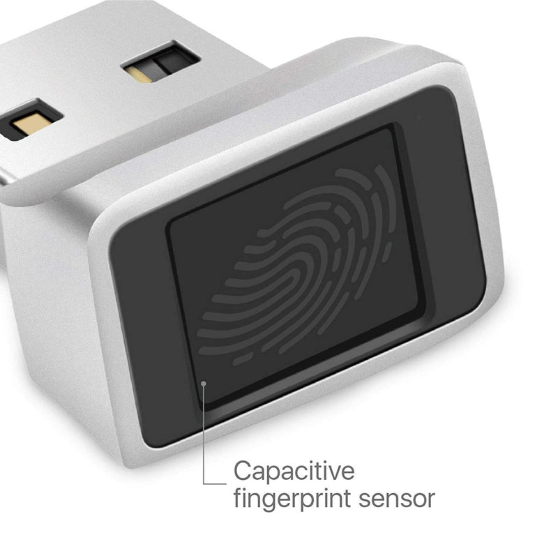 Yoidesu Mini USB Fingerprint Reader for 7 8 10 Fingerprint Scanner Scanner PC Dongle Fingerprint Sensor 360 Degree 0.5STouch Speedy Matching Biometric Portable USB Fingerprint Logger for PC Laptop