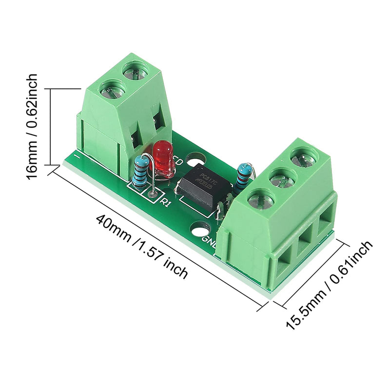 [AUSTRALIA] - ALMOCN Pack of 4 1 Channel Optocoupler PC817 1 Channel Insulation Board Voltage Converter Adapter Module 3.6-30V Driver Photoelectric Insulated Module (1CH Optocoupler) 