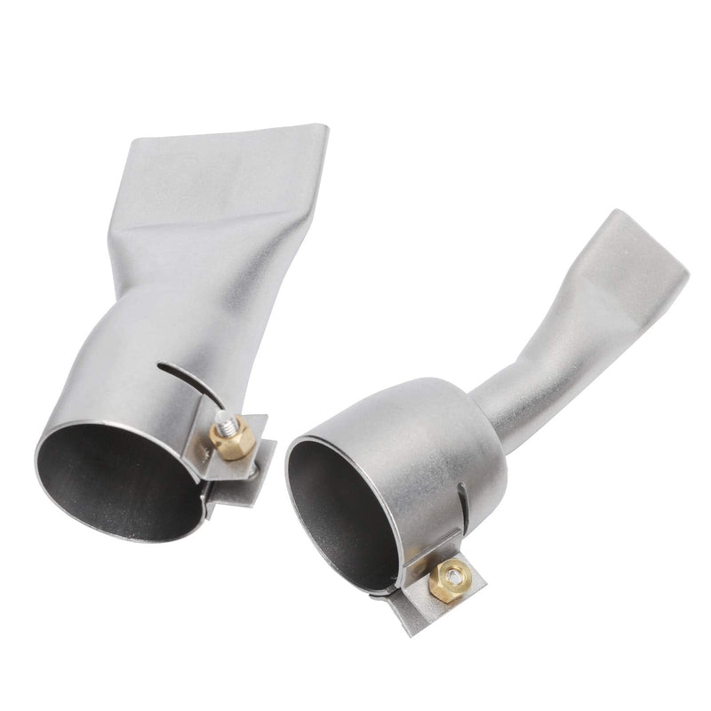 Ausla 2 Pieces Flat Welding Nozzle Heating Torch Flat Tips Nozzle 20mm Small 40mm Large Tip for Welding Tool