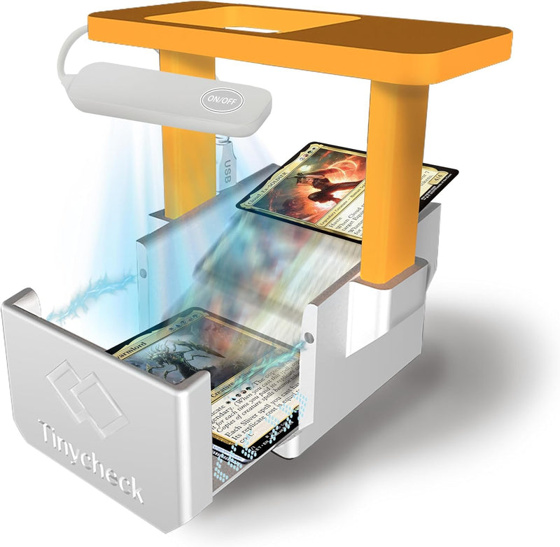 [AUSTRALIA] - Card Scanner - MTG Trading Card Standwith LED Light & Magnetic Base, Compatible with ManaBox App for Quick Scan & Price Check (Unsleeved Cards) 