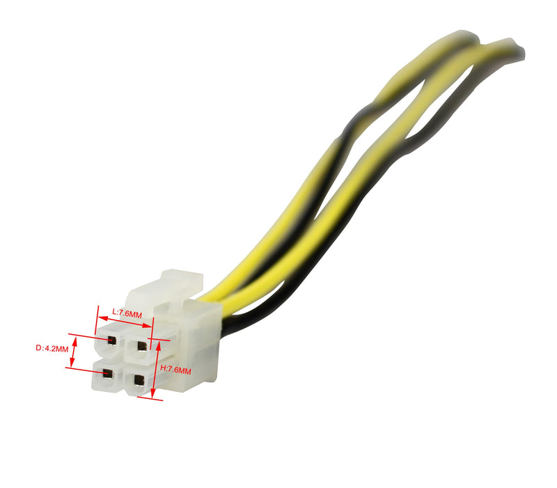 Speaker High Level Input Plug 4-Pin Compatible with Alpine Amplifier MRV MRP V12 V-Power Flex