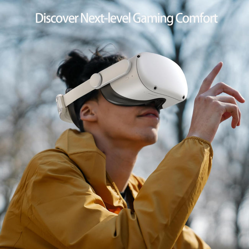 [AUSTRALIA] - Head Strap for Meta Quest 2 VR Headset Elite Strap Adjustable Soft Cushion Headstrap Oculus Quest 2 Replacement for Virtual Reality 
