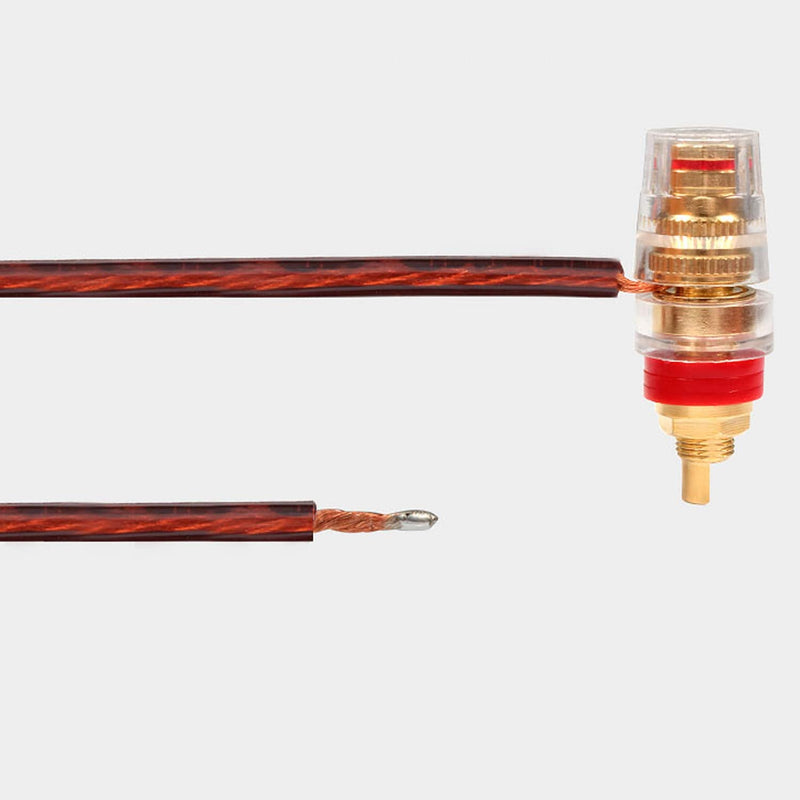 XMSJSIY Speakon Speaker Cable Bare Wire Open End Cable, Speakon to Speaker Wire Audio Cord Amplifier Connection Cord for DJ/PA with Twist Lock (Male) Male