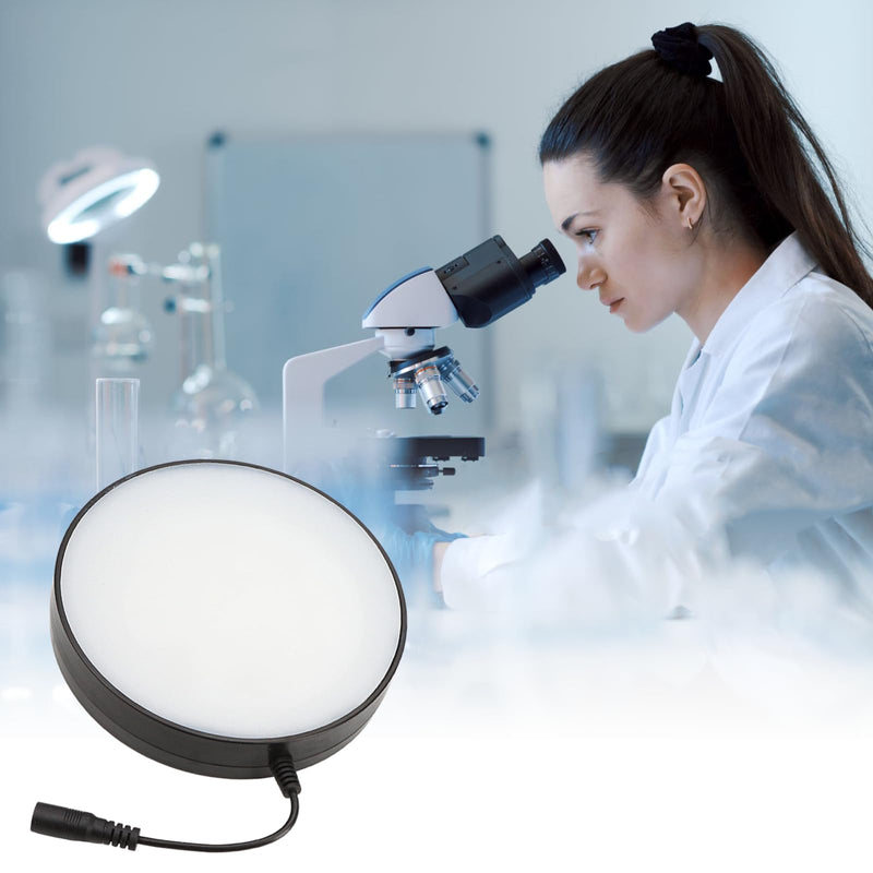[AUSTRALIA] - Microscope LED Ring Light Illuminator – Adjustable Brightness White Light Source with Power Adapter, Replacement Accessory for Laboratory Stereo Microscopes (US Plug) 