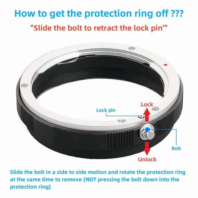 [AUSTRALIA] - 58mm Metal Macro Reverse Adapter Ring Camera Mount Lens Converter + Rear Lens Mount Protection Ring Compatible with Canon EOS EF EF-S Mount DSLR Camera and Lens EOS-58K 