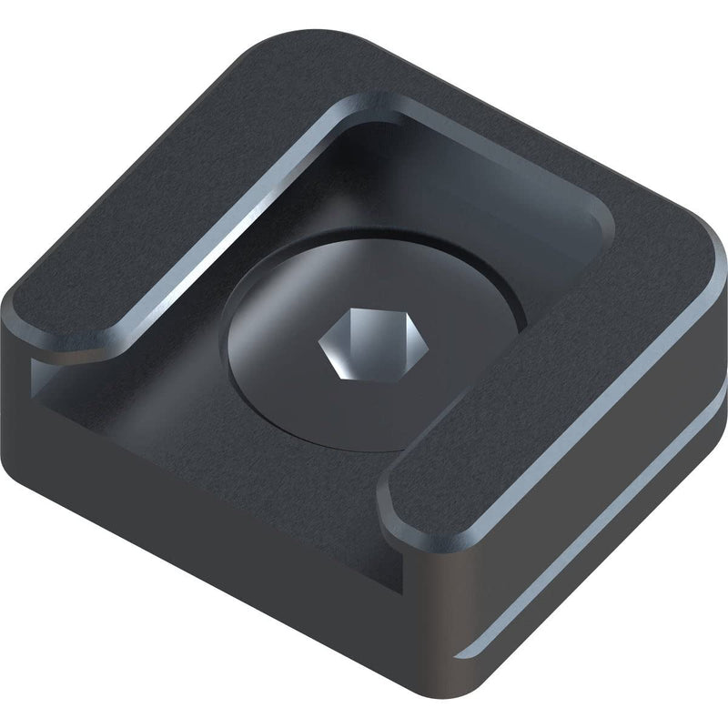 KONDOR BLUE | Cold Shoe Receiver | Rubber O-Ring to Protect The mounting Surface, & Anti-Slip | Space Gray