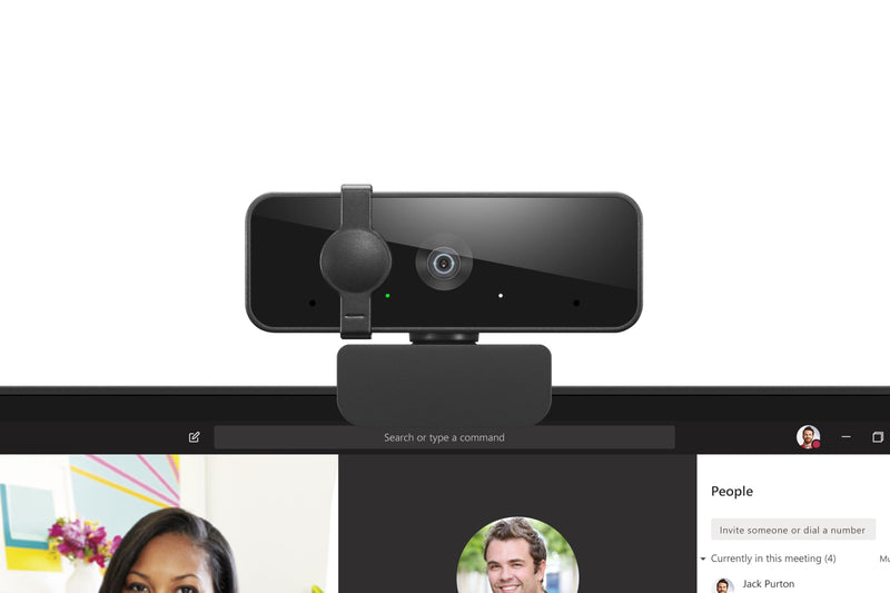 [AUSTRALIA] - Lenovo HD 1080p Webcam (300 FHD)- Black w/ 95° Wide Angle, 360° Rotation Pan & Tilt, Dual Microphones, Privacy Shutter 300 FHD 
