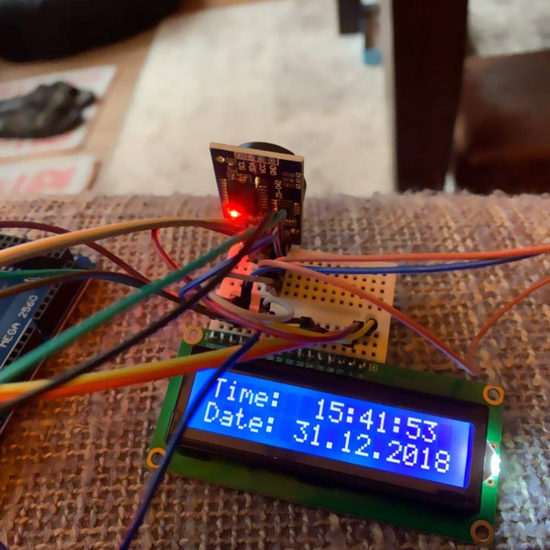 DS3231 AT24C32 IIC RTC Module Clock Timer Memory Module Beats Replace DS1307 I2C RTC Board + 20 Pieces Male to Female Jumper Cables