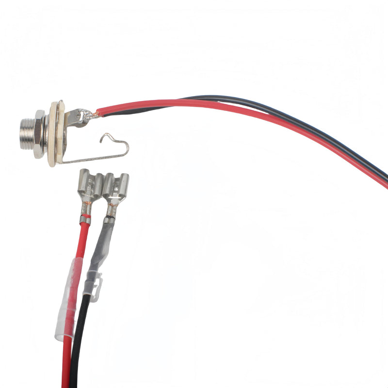 Single 1x12 Guitar Speaker Wiring Harness - 1/4" Mono Jack + Ferrule - DIY Cabinet Kit 6.35mm Mono Audio Jack