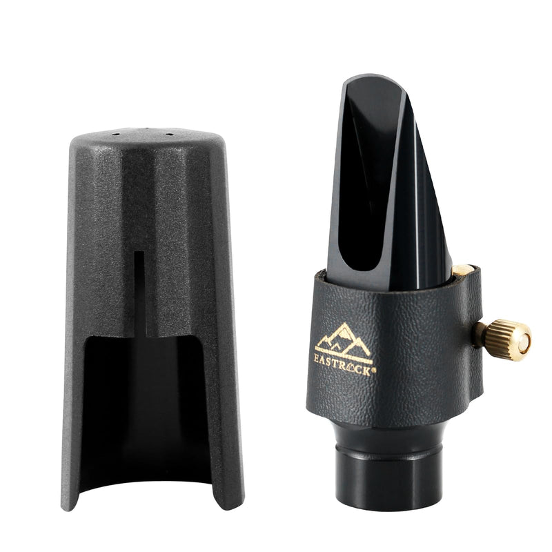 [AUSTRALIA] - EASTROCK Alto Saxophone Mouthpiece Kit includes Leather Ligature, Plastic Cap, Professional Alto Sax Mouthpiece, Musical Instruments Accessory for Beginner/Student/Musician KIT 1 