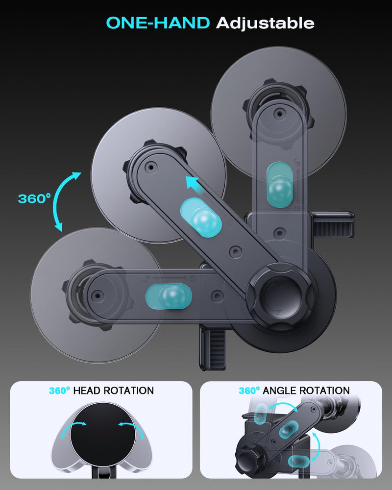 BIXUAN 360° Adjustable Magnetic Phone Holder for 2025-2026 Volkswagen VW Tiguan 15 Inch Screen, Screen-Friendly for MagSafe Magnetic Car Dash Phone Holder Tiguan 25-26 15in Phone Holder
