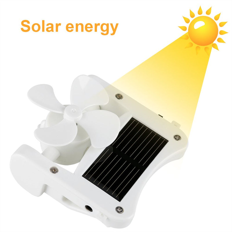 Yosoo Portable SolarFan, Solar PowerHat Clip on Mini Fan Pocket Clips Solar Hat Sport Fan USB Hanging Cooler for Indoor Ourdoor