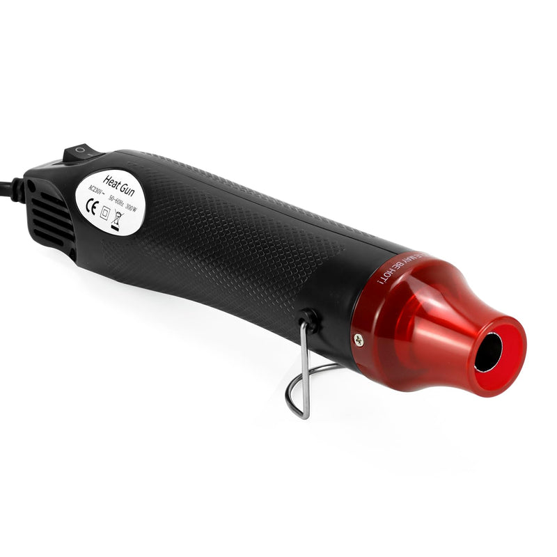QWORK® Mini Heat Gun 220 V 300 W Handheld Hot Air Blower for Heat Shrink Tubing, Embossing, Drying Paint, Paper