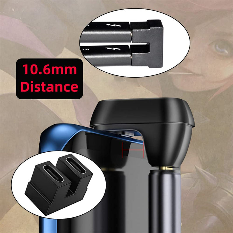 NFHK 40Gbps USB4 Type C Female to Female Coupler Extender Power Data Video Adapter for NS Switch & Phone & Laptop