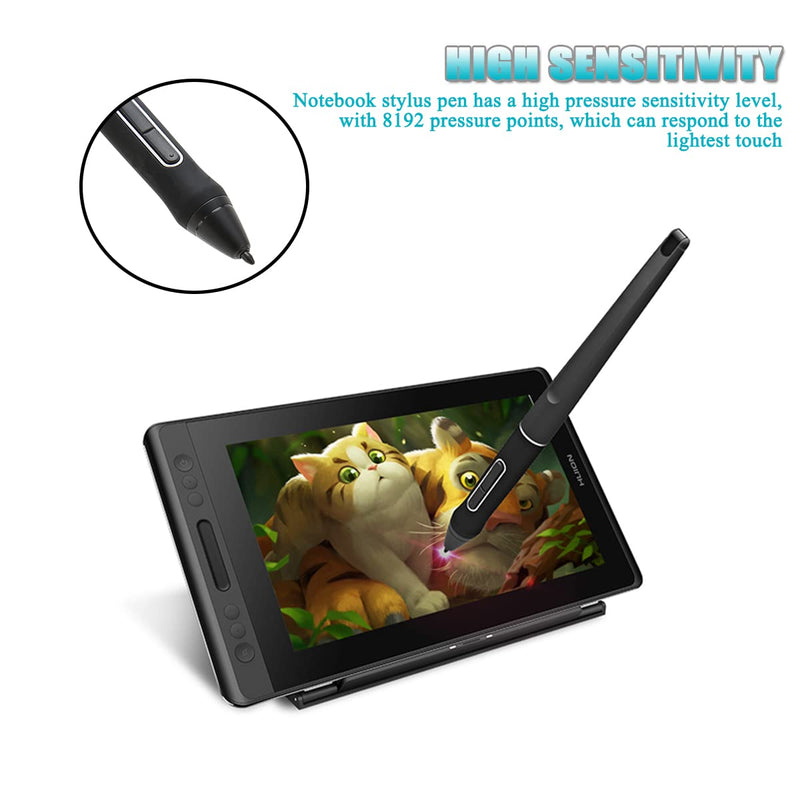Yoidesu Stylus Pen, PW507 Portable Stylus Pens for Touch Screens High Sensitivity Digital Tablet Stylus for HUION Tablet Kamvas Pro 12/13/16/Kamvas 16/20
