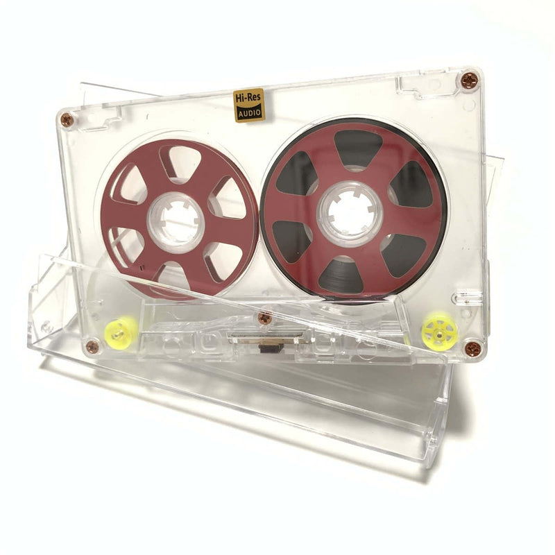 Generic Reel to Reel Blank Audio Cassette Tape for Music Recording - Normal Bias Low Noise - 48 Minutes - Transparent Acrylic - 1 Pack Blind Box Includes 1 of 54 Styles