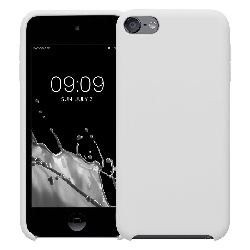 kwmobile TPU Silicone Case Compatible with Apple iPod Touch 6G / 7G (6th and 7th Generation) - Case Soft Flexible Protective Cover - White Matte