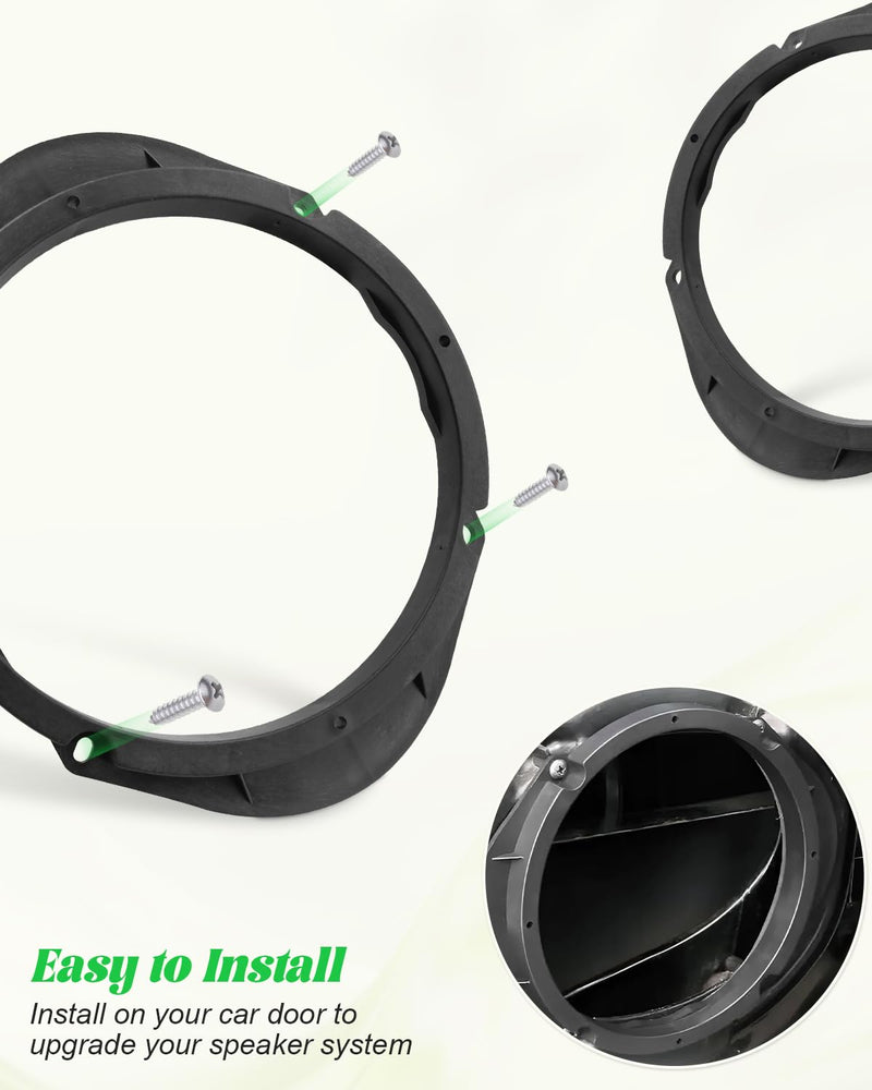 [AUSTRALIA] - Door Speaker Adapter Spacer 5x7 or 6x8 to 6.5 inch Fit for Mazda 2 3 6 CX-7 BT-50 Tribute CX-9 W/O CX-50/CX50 Front Rear Door Speaker Spacers Bracket 