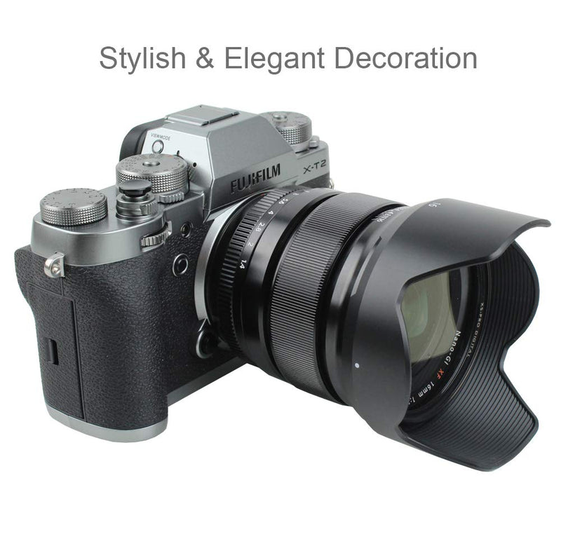 Foto&Tech Soft Shutter Release Button Compatible with Fuji Fujifilm X-T5 X-T4 X-T3 X-T30 X-T30 II X-T20 X-PRO3 X100V X100F X-E4 X-E3 RX1R II RX10 IV III Leica M9 Nikon Df F3 (3 Pieces, Black) 3PC
